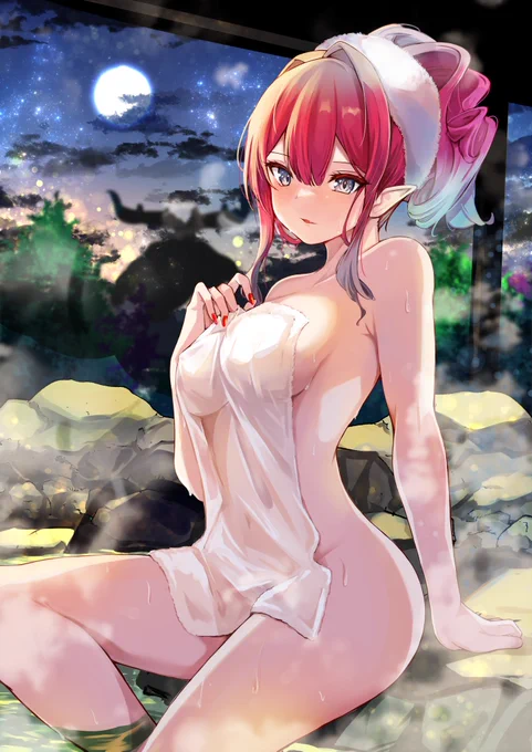 温泉バーヴァンシーC105で頒布予定だったイラスト本の限定イラストをお詫びとして公開いたします!委託販売開始いたしましたら是非手に取っていただければと思いますコミック本は予定通りに頒布いたします!#C105 #FGO 