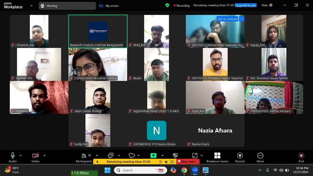 RainstituteBd's tweet image. 🌟 RAI’s 5th Session on Molecular Dynamic Simulation! 🌟Exploring the World of Molecular Simulations 

💡 Be part of our journey to inspire the next generation of innovators

#LearnAndDiscover #MolecularDynamics #NanoClusters #EmpoweringStudents #RAI