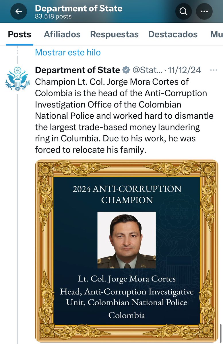 JORGE ALEXANDER MORA CORTES tweet media