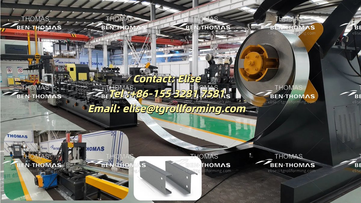 EliseElise135's tweet image. Perfiladeira de Viga C Z U
Perfiladeira de Perfis Estruturais
Perfiladeira de Fabricação de Perfil C Z U

Contact: Elise
Tel :+86-155 3281 7581
Email: elise@tgrollforming.com

#rollformingmachine #rollformingmachine #czpurlinrollformingmachine #cpurlin