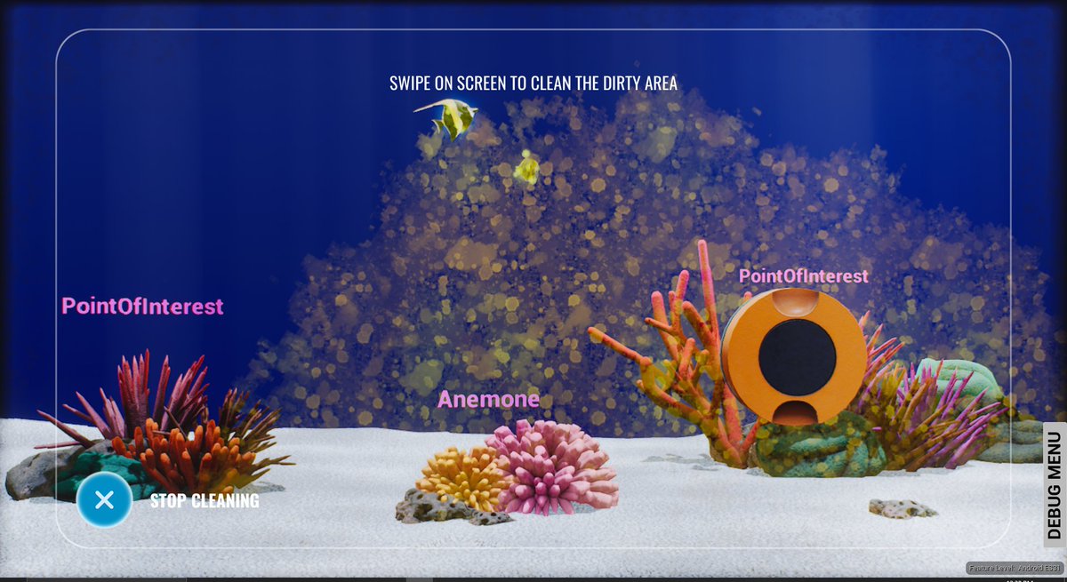 Hold up! what do you think about this game mechanic? Swipe on screen to clean the tank