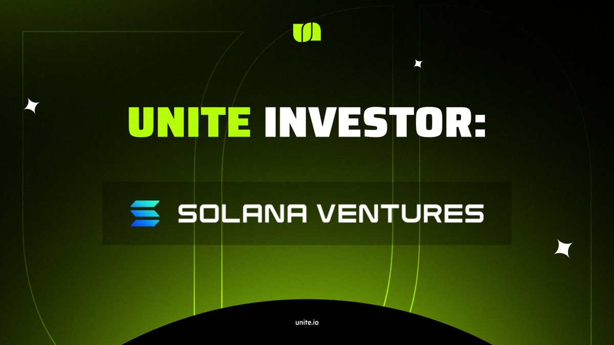 Unite Investor Series - Who’s Backing Unite?

A Name You Know: Solana Ventures

Who is Solana Ventures?

@solanaventures is the investment arm of leading L1 blockchain Solana - a top 10 cryptocurrency that captured vast mindshare throughout 2024 surging from $10 at the start of