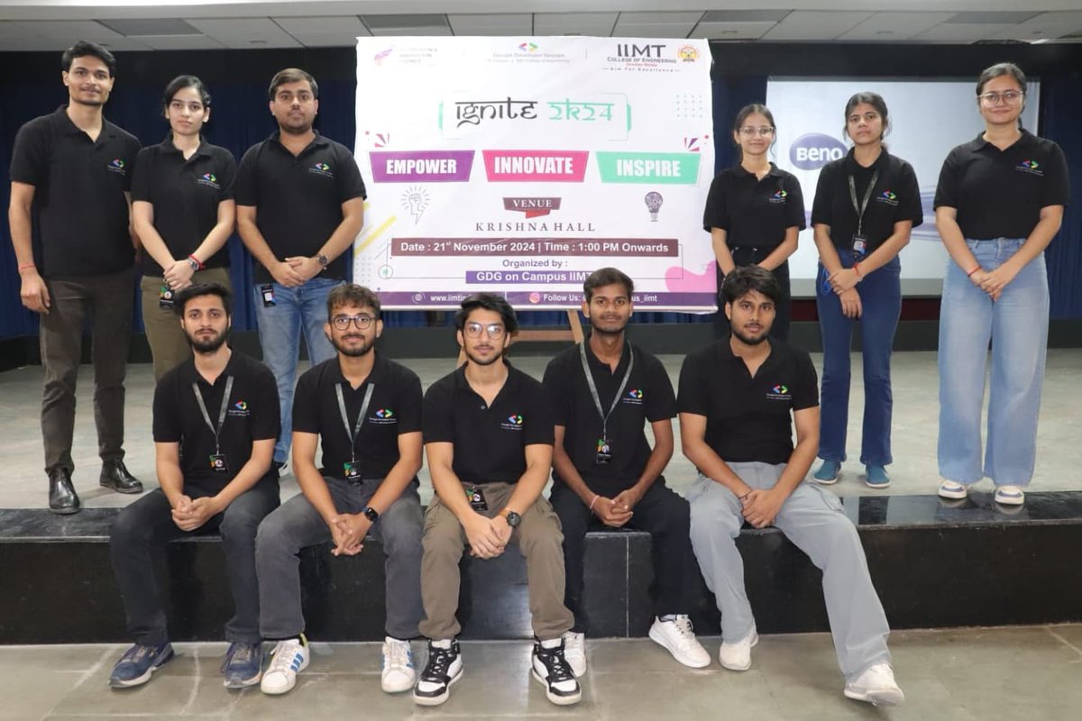 GDSC_IIMT's tweet image. We&apos;re thrilled to have successfully hosted IGNITE 2024 on November 21st! This event marked a significant milestone in our journey, as we delved into the exciting realms of career development and AI.
#gdgiimt #IGNITE&apos;24 #techevent