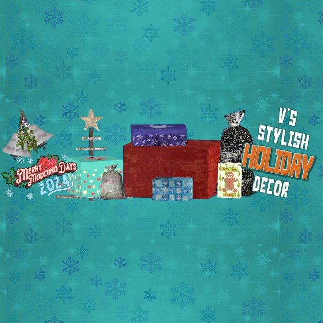 🎄 On the 23rd day of Merry Modding Days, the modders bring to me...  

...Stylish Holiday Decor such as wrapping paper, gift boxes, bags, ribbons, and more created by vronykah.

Check out and download this mod *today* at:

mods.bethesda.net/en/fallout4/mo…

mods.bethesda.net/en/fallout4/mo…