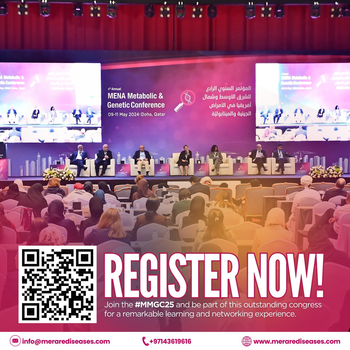 MetabolicProff's tweet image. 𝗖𝗮𝗹𝗹𝗶𝗻𝗴 𝗮𝗹𝗹 𝗵𝗲𝗮𝗹𝘁𝗵𝗰𝗮𝗿𝗲 𝗽𝗿𝗼𝗳𝗲𝘀𝘀𝗶𝗼𝗻𝗮𝗹𝘀!

The 5th MENA Metabolic &amp;amp; Genetic Conference is coming to Gulf Hotel Bahrain, Feb 13-16, 2025. Dive into groundbreaking research and connect with industry leaders. #MGC2025 #MENAHealth