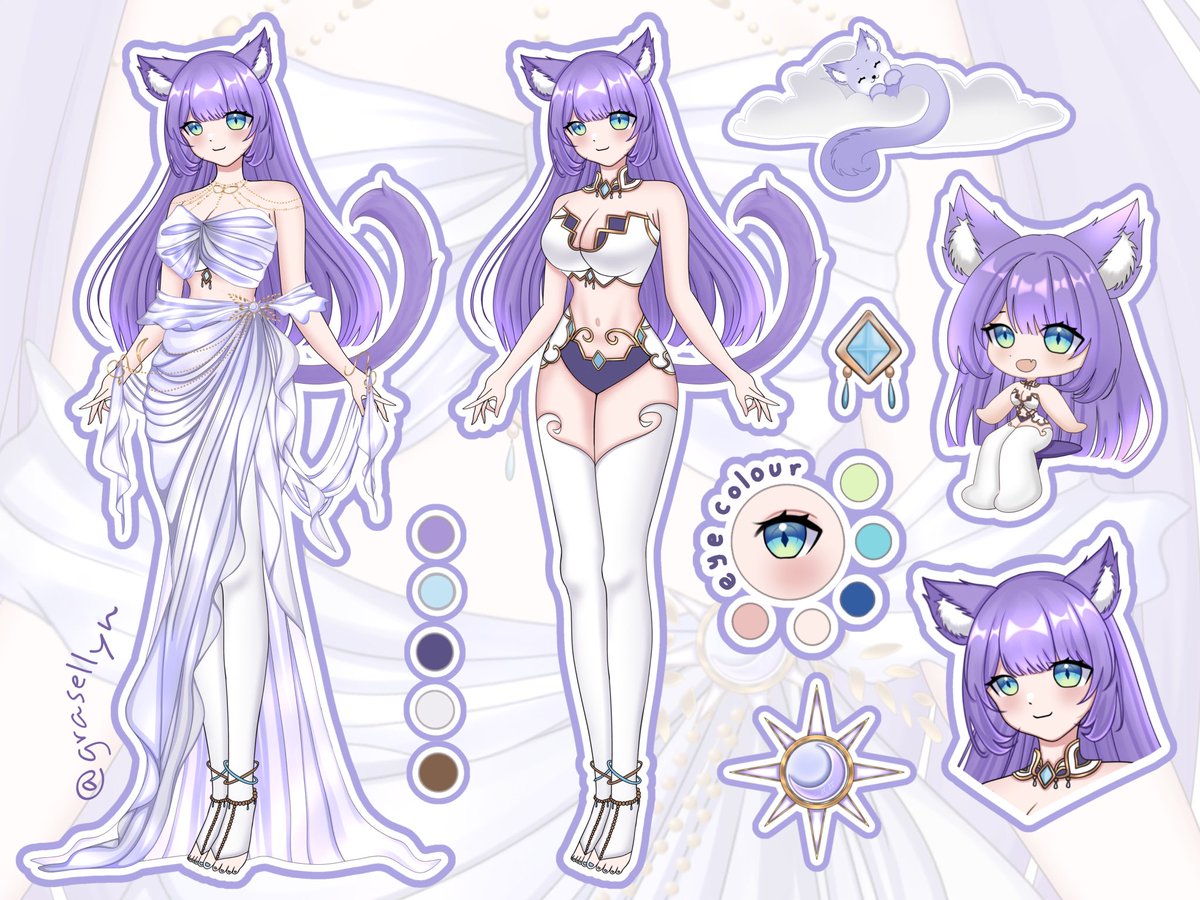 grasellynn's tweet photo. ✨ Grasellyn - Penari Bintang dari Felinara! ✨
Apa kamu siap untuk terpesona oleh keajaiban tarianku? 🧚🏻♀️
【 Eternal Love 】
L2d : @arraveri
rig : @Remiiien
2nd outfit & chara sheet : @eunoiazyy
2nd rig : 1lili_studio (ig)
#grasellyn #lynart #lynbuzz #Vtuber #CharaSheet https://t.co/JDL69vV9gf