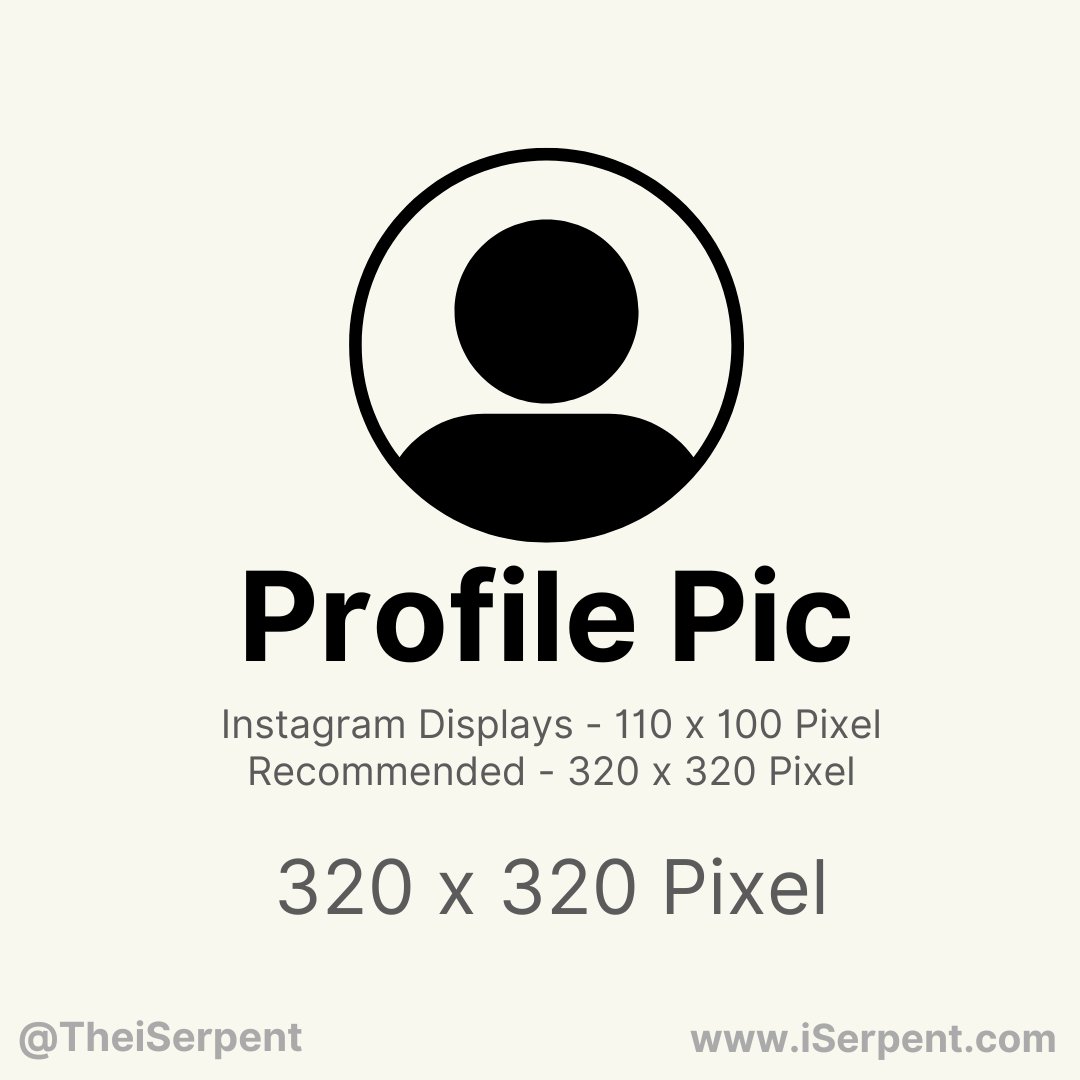 webmaster_pg's tweet image. The Ultimate #Instagram Content Guide

Instagram Profile Picture Size:
Instagram Displays: 110 x 100 pixels
Actual Image upload: 320 x 320 pixels. 

Instagram Post Sizes (Feed):
Landscape: 1080 x 566 pixels
Portrait: 1080 x 1350 pixels
Square: 1080 x 1080 pixels

#SocialMedia