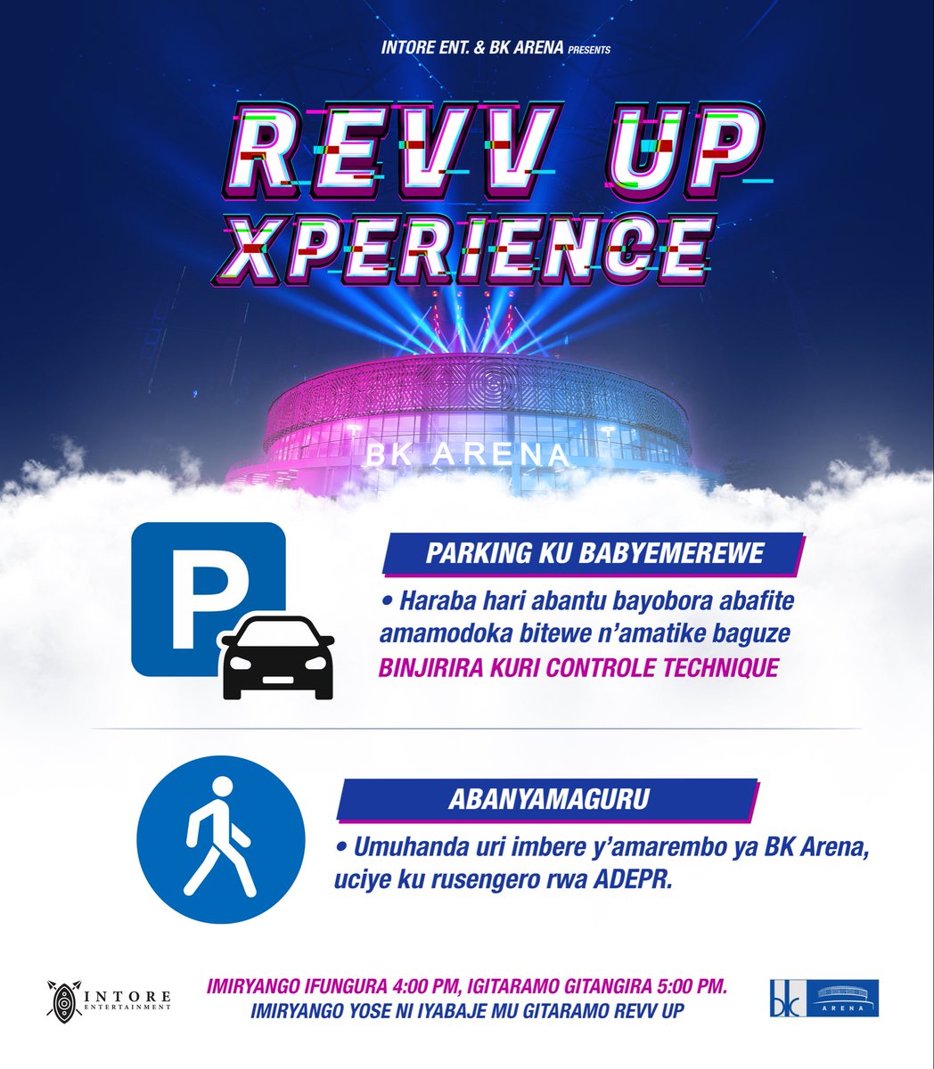 Itangazo rigenewe abari bwitabire igitaramo

#revvupexperience#BKArenaIsYours#BKArenaaNillyawe