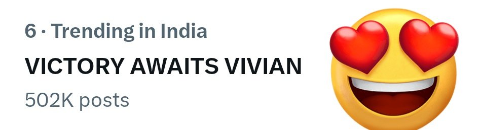 Fastest 500k+ of the season by any Fandom 🔥
Trending at 6 🔥

VDians aura is next level !

Next target: 600K 🔥

Our ultimate goal is 5 million, so everyone, start mass tweeting and retweeting 🔥

VICTORY AWAITS VIVIAN