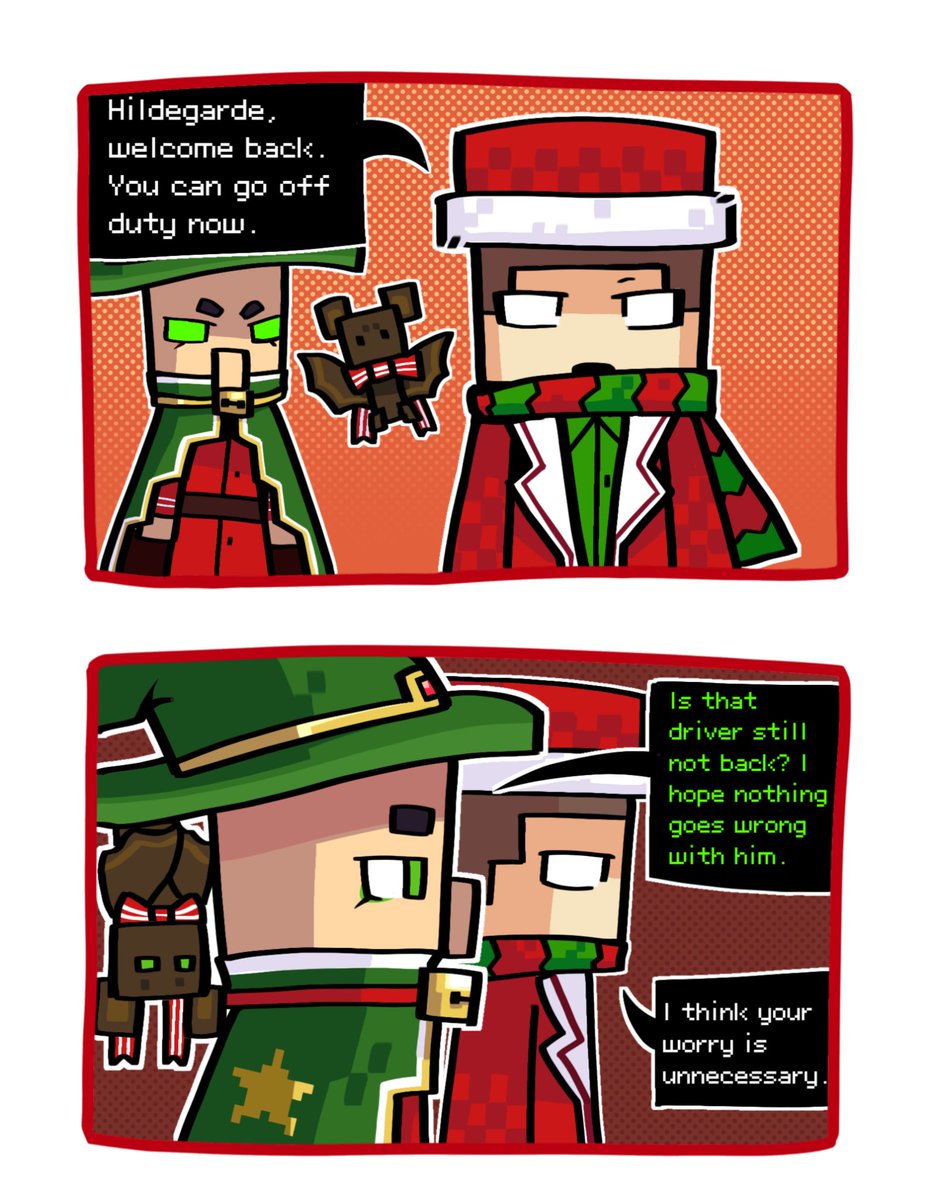 Hclip_CB3's tweet photo. Merry christmas! Part 2
#willcraft #minecraft #minecraftart #willcraftmonsterschool #Monsterschool #digitalart #Christmas https://t.co/UWmkSOTrBe