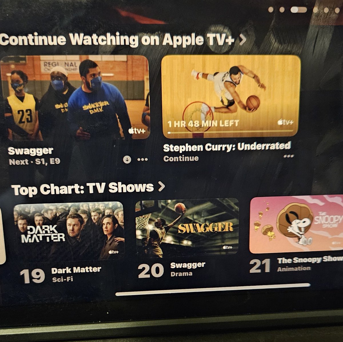 On the 28th day of December in the year 2024 at 1:25 am EST, "Swagger" is once again in the top 25 (no. 20) on 🍎TV.
It's a show worth watching, sharing, using for education, and renewing.