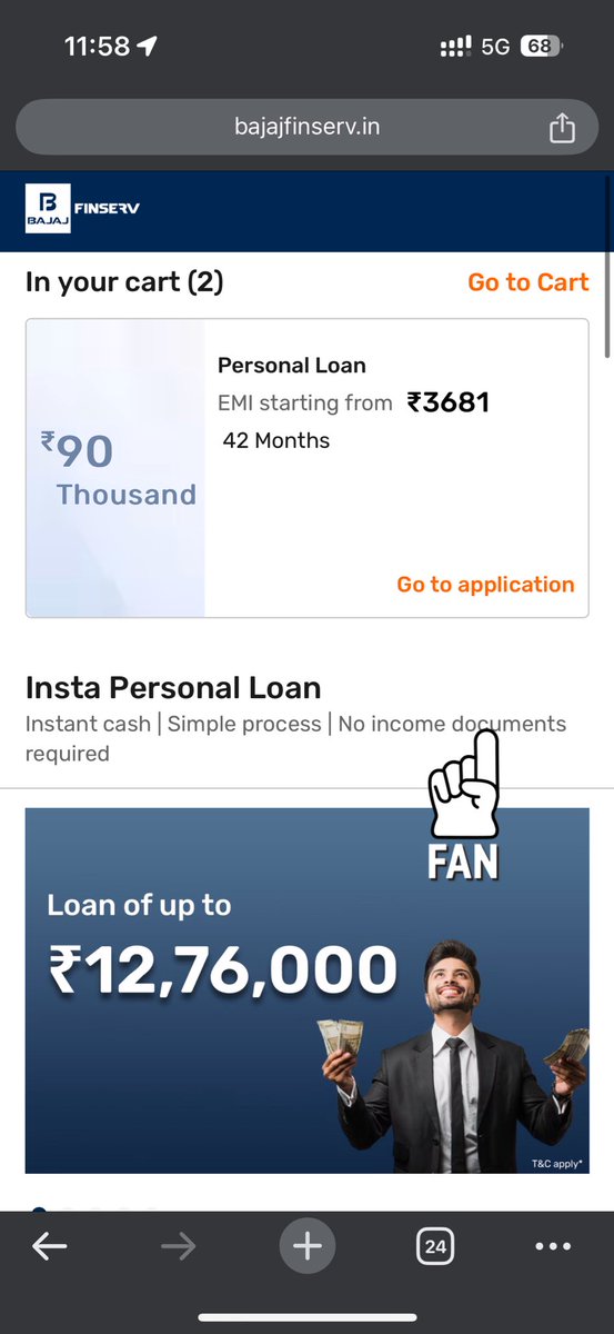 Destroykal's tweet photo. @Bajaj_Finance initially claimed that income proof wasn’t required for a loan, but when I applied, they asked for it. Why make false promises? This is misleading and wrong.” https://t.co/Sjlrdsca5x