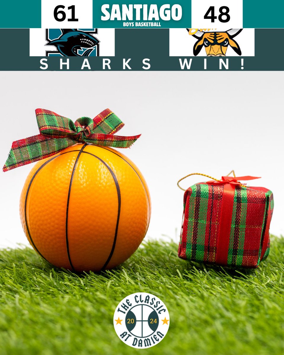 Sharks advance to the semifinals in <a href="/ClassicAtDamien/">The Classic at Damien</a>.

<a href="/EthanWadman/">Ethan Wadman</a> 19p, 8r, 3a
Matt Bernal 14p, 1s, 1b
Evan Nayback 13p, 5a, 3s