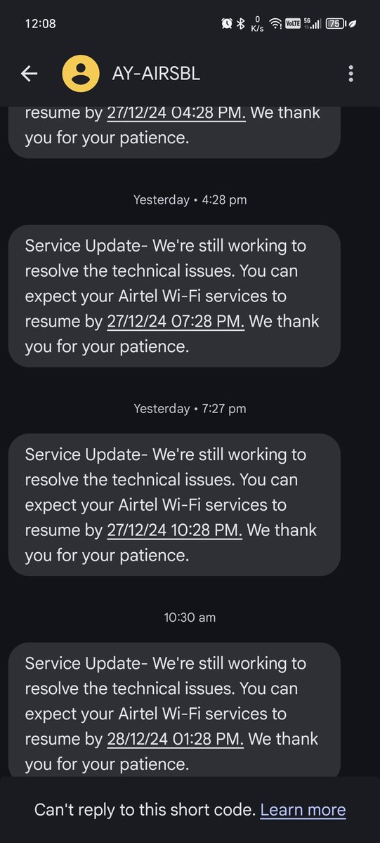 sum1907a's tweet photo. 2 din se technical issue solve bhi ho pa rha inse 😂😂😂 @airtelindia  @airtelnews  @JioCare https://t.co/DKgKlSzgeG