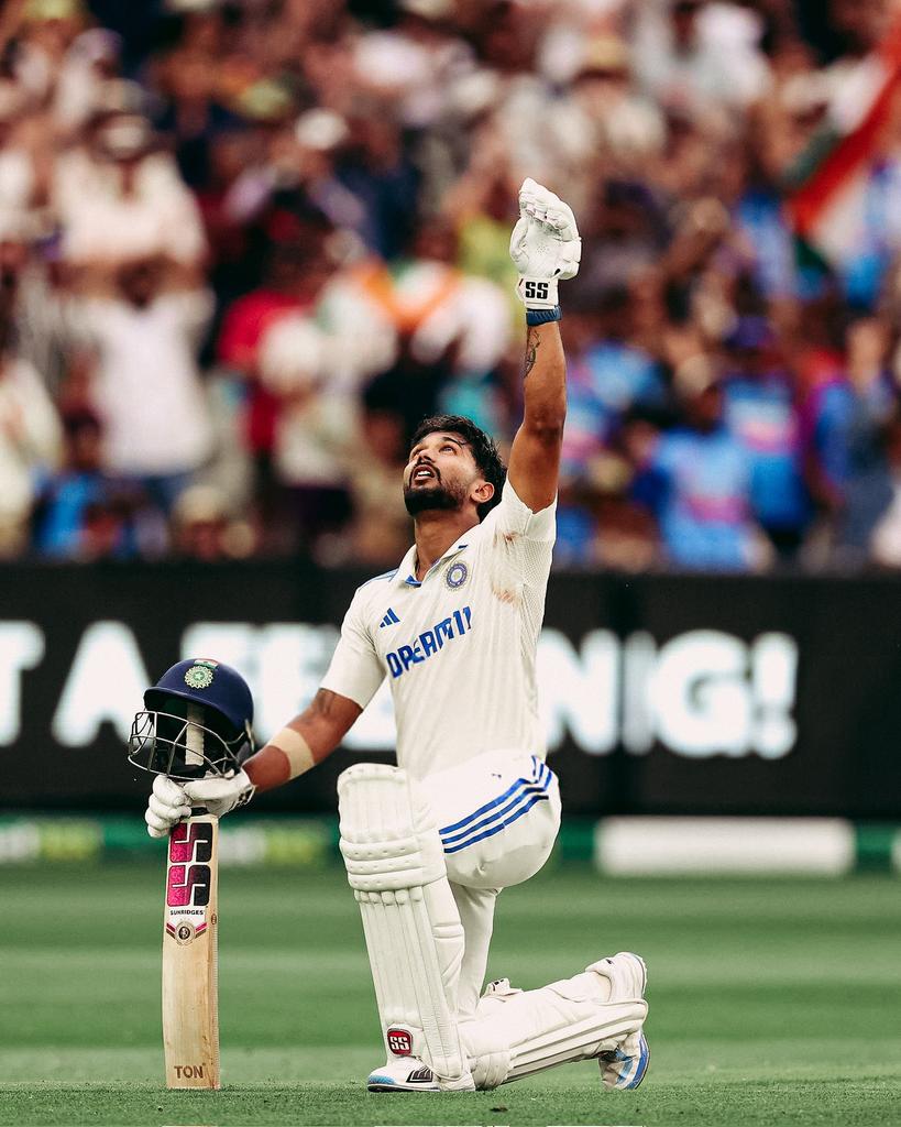 satisfyingcric's tweet photo. We live for moments like these in Cricket 🫀
Nitish Kumar Reddy , A Star is born https://t.co/t9nF6VqIAF
