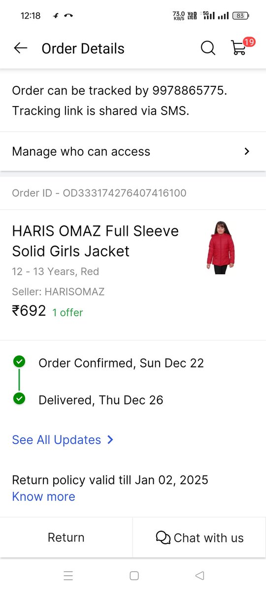Yuvi775's tweet photo. @flipkartsupport सर् मेरे ये दोनों आर्डर डिलेवरी नही हुवा ओर flipkart app में डिलेवरी दिख रहा है ये फ़्रॉड हुवा है प्लीज़ हेल्प। https://t.co/8ga0VbgILU