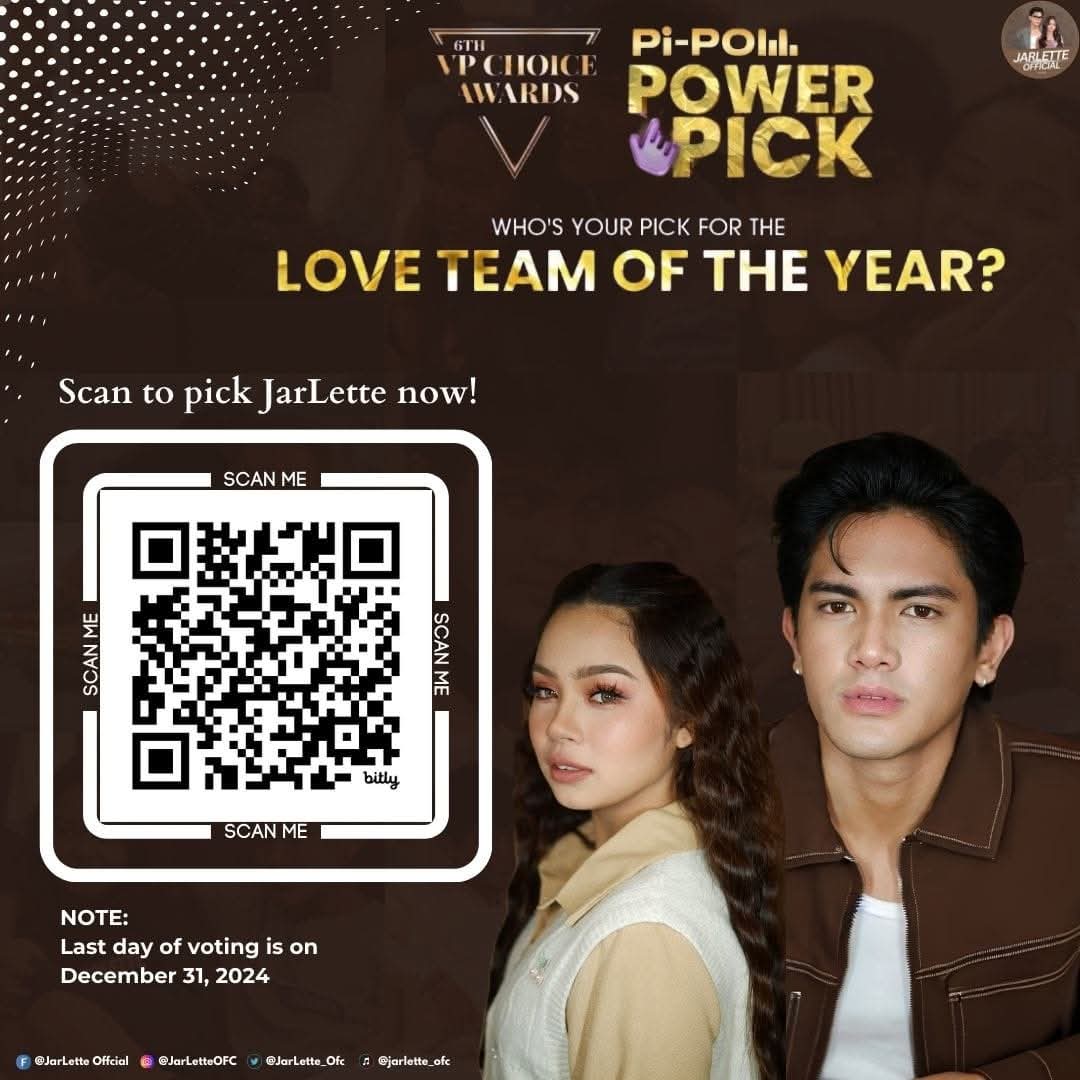 itizdahlia's tweet photo. Let's keep voting for JarLette as the 6th VPCA Loveteam of the year. https://t.co/sdMzueKeQY https://t.co/G7nbgY8rba
