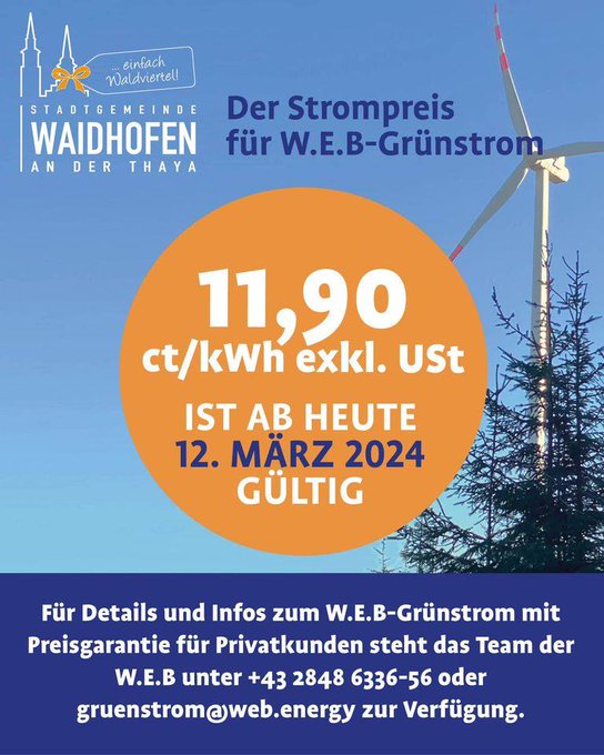 <a href="/chorherr/">christoph chorherr</a> Was würde wohl raus kommen, wenn das stehen würde: wollen Sie eine Windkraftpionierregion wie im Waldviertel mit einem lokalen Strompreisdeckel?

Der gilt hier seit der positiven Abstimmung: