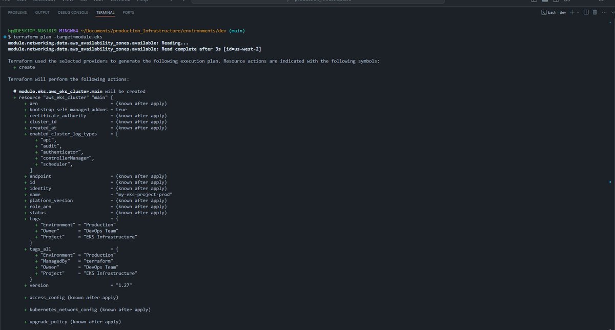 bog_reaper's tweet image. 🧪 Day 17 #30daytfchallenge: Manual testing our EKS setup! Because even infrastructure needs quality control 😄 Documented every step from VPC to nodes. Trust but verify! 🚀 #HUG #HUGYDE @chiche_ds  #Terraform #AWS #IaC
