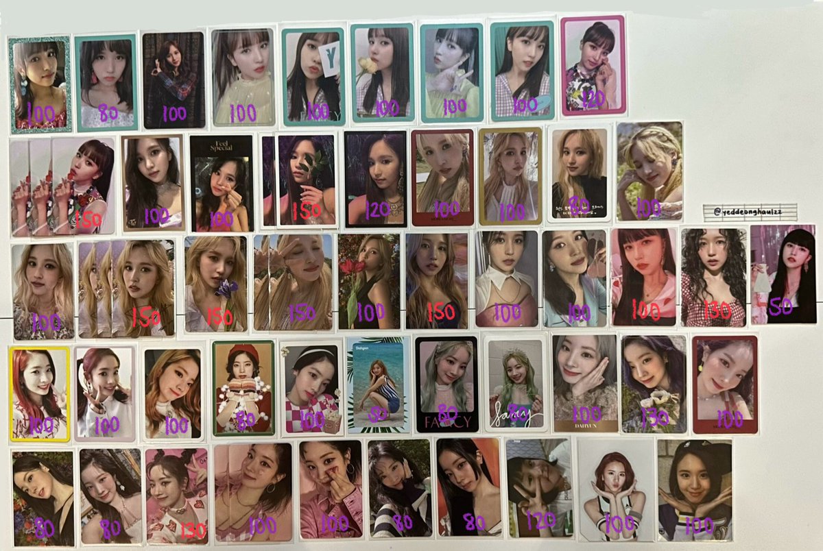 yeddeonghaulzz's tweet photo. Wts lfb ph | #yeddeongsells | [pls help rt]

Twice Assorted Album &amp; non album Photocards
🔴1:2
🟠1:3
🔵1:4
🟣 tingi
~ prices on pics 
~ more pcs / info in replies 

🏷️nayeon momo jeongyeon sana jihyo dahyun chaeyoung tzuyu m&amp;m signed ewo fancy rp sg fol saida bratz barbie denim https://t.co/UzvWIJZoQb