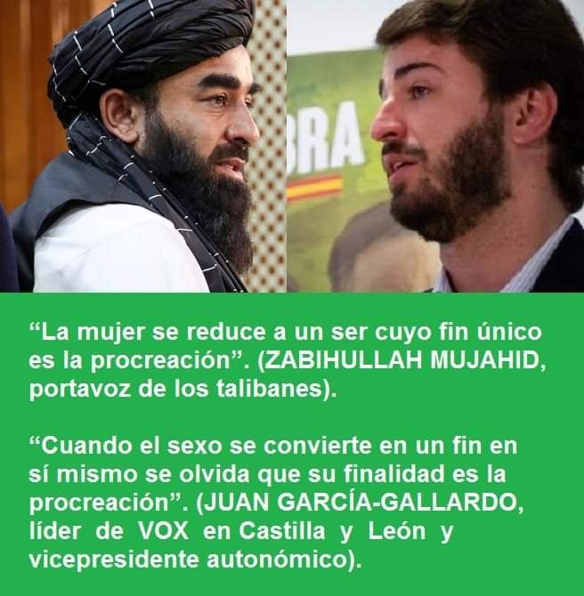 Los talibanes españoles son de vox.