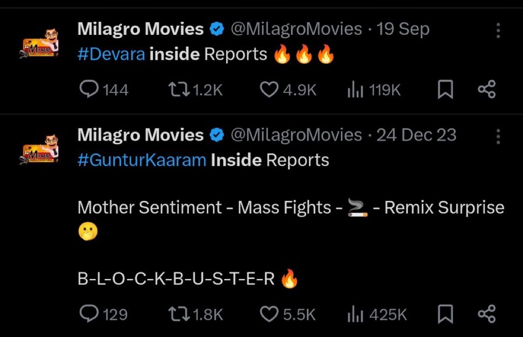 Mygodshiva's tweet image. #Deavara #GunturKaaram Release ku 15 days Before a Reviews vesaru enti?