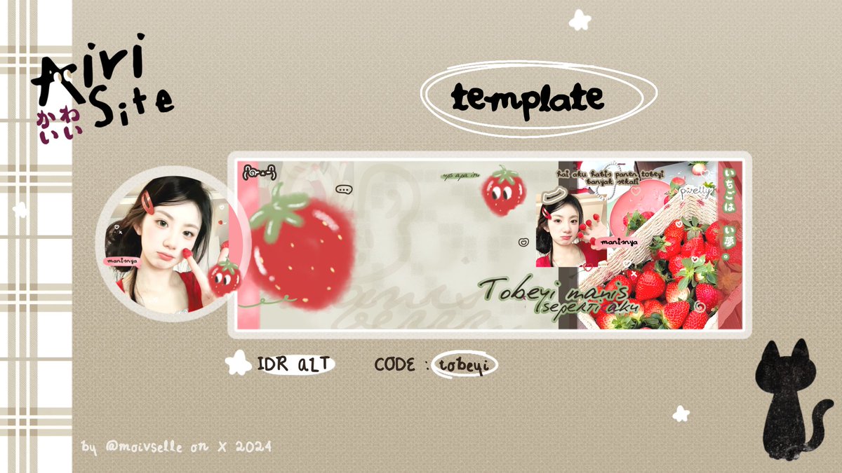 moivselle's tweet image. help RT n any interaction will be appreciated 🥟🥢

halo teman timun semua kenalin sama 3 layout ciya terbaru! yang nanti nya akan dise sebagai template. minta tolong untuk diospek terlebih dahulu iaa. kalau tidak aman boleh dm ciya baik-baik. terimakasih 🤍🦭

#zonauang #zonaba