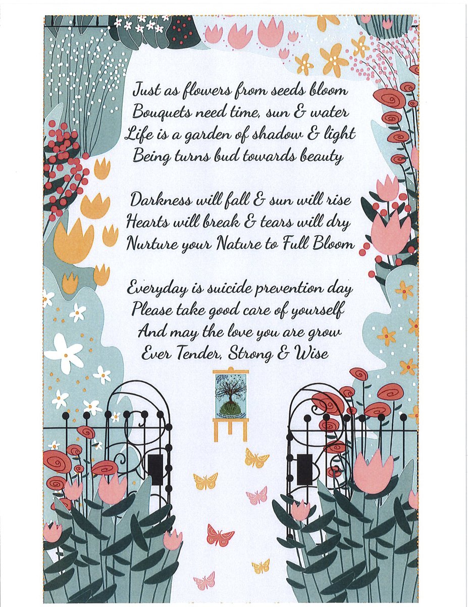 MPAMind_com's tweet image. I am happy to support the amazing work of the
@holdoncampaign_ for #SuicidePrevention. The artist of '#Hope &amp;amp; #Healing Garden' is Amanda Meador &amp;amp; words are from Dr. Diane Kaufman, poet, artist, child psychiatrist, humanism-in-medicine awardee &amp;amp; campaign founder.