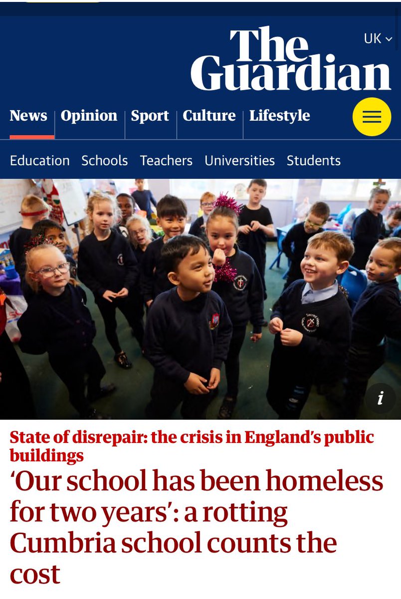 These young people are facing a shocking failure. I’ve done two brilliant enrichment projects with them, every Barrovian can help; apply to be a school governor, business can offer extra curricular. Let’s be creative &amp; send a message that this isn’t ok💪🏼

theguardian.com/education/2024…