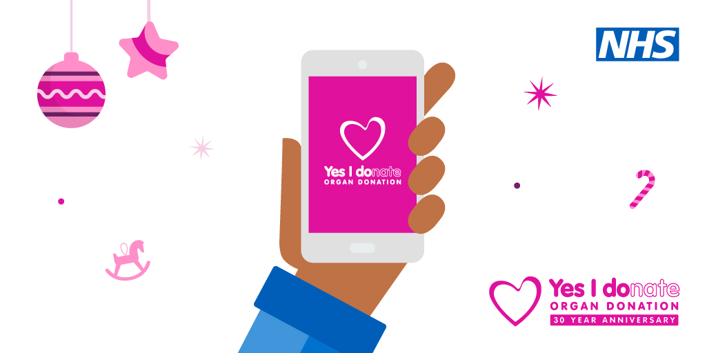 Got a quiet moment between Christmas and New Year? Confirm your decision on the NHS Organ Donor Register and make an incredible difference. ❤️

it only takes 2 minutes and could save up to 9 lives. ➡️ orlo.uk/r5AkJ