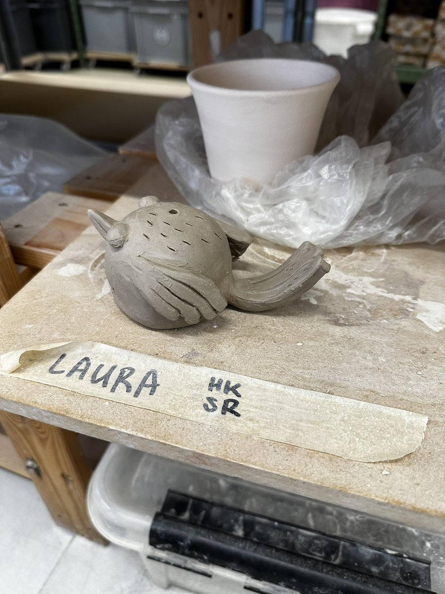 My goddaughter and I did a bit of ceramics yesterday