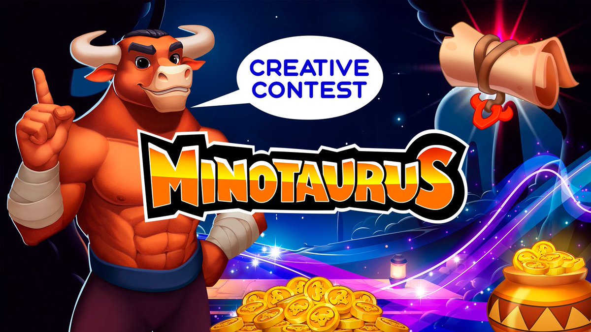 minotaurus_io's tweet image. 🚨 Minotaurus Creative Contest 🚨  

Show off meme, drawing, or GIF skills, celebtare 1M USDT milestone and compete for a 300 USDT prize pool!

🥇1st: 100 USDT
🥈2nd: 60 USDT
🥉3rd: 40 USDT
10 Random Winners: 10 USDT EACH!

How to enter ⬇️