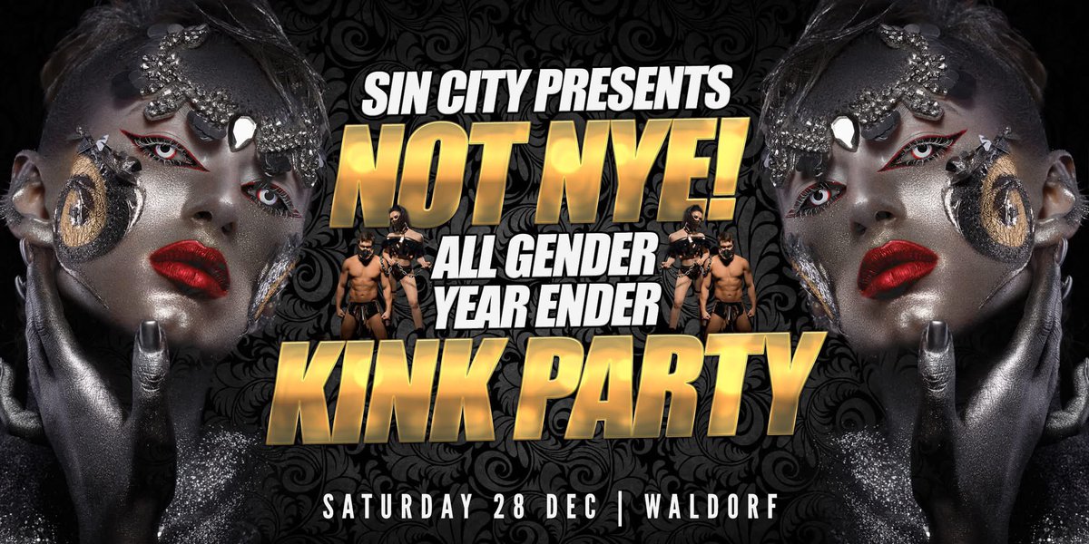 Sin City (@sincityfetish) on Twitter photo Who’s ready to start ringing in the New Year? NOT NYE Kink party <a href="/TheWaldorfHotel/">The Waldorf Hotel</a>
🍾🎉🥳
Get tickets here --> bit.ly/3BEnpmz Who’s ready to start ringing in the New Year? NOT NYE Kink party <a href="/TheWaldorfHotel/">The Waldorf Hotel</a>
🍾🎉🥳
Get tickets here --> bit.ly/3BEnpmz
