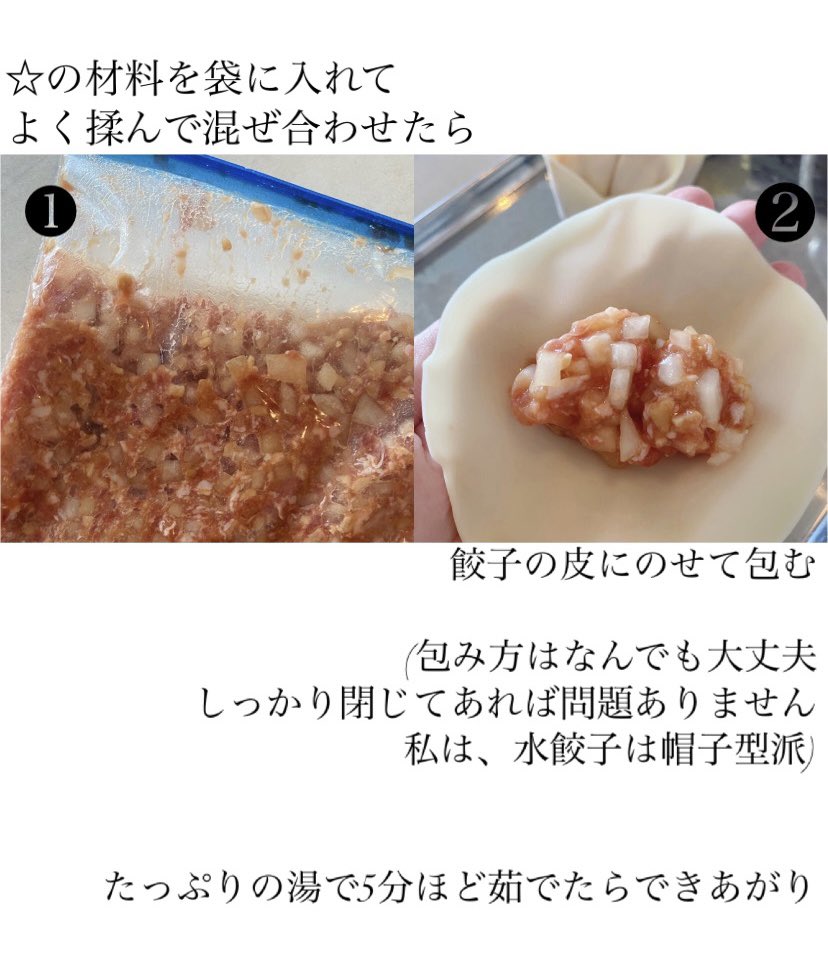 akari_hasegawa's tweet photo. 年末年始のごちそうに備えた調整ごはん。こういう時には水餃子が頼りになる。完全栄養食。今日は大根とひきわり納豆、豚肉を塩と醤油でシンプルに味付け。つるりとした食感と大根の香りが絶妙、これめちゃくちゃおいしいぞ…！！！！！！！！！ゆるゆる包んで、　ほかほかを酢醤油につけて召し上がれ。 https://t.co/8L5CEuahIT