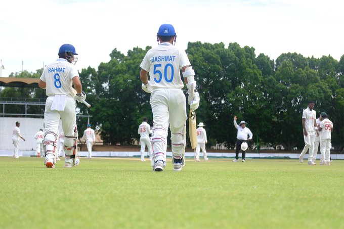 Hashmatullah Shahidi and Rahmat Shah have started Day 3 on a confident note, looking in great touch. 📹 Credits: Twitter/ZimCricketv