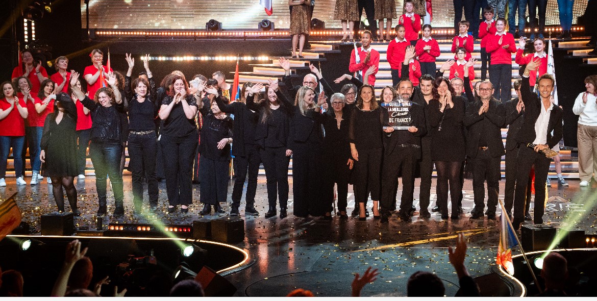 France TV Pro (@francetvpro) on Twitter photo #audiences #france3
✨Très beau succès hier pour « La meilleure chorale de France / Le gd concours des régions » <a href="/cyrilferaud/">Cyril Féraud</a>
📍1,7M de tvsp
📍11,2% de PdA
Pic à 2M de tvsp
Merci au jury et 👏 à la chorale Leszczynski - région Grand Est
➡️ Dispo sur France.tv #audiences #france3
✨Très beau succès hier pour « La meilleure chorale de France / Le gd concours des régions » <a href="/cyrilferaud/">Cyril Féraud</a>
📍1,7M de tvsp
📍11,2% de PdA
Pic à 2M de tvsp
Merci au jury et 👏 à la chorale Leszczynski - région Grand Est
➡️ Dispo sur France.tv