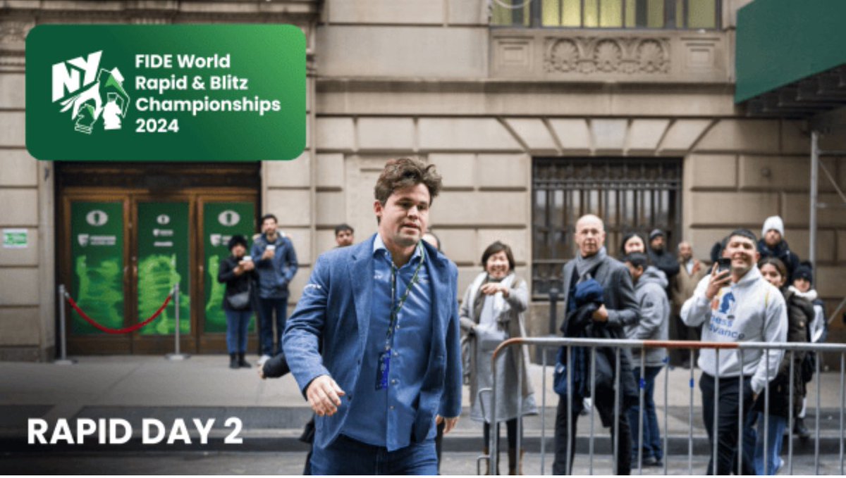 chess_chain's tweet image. Magnus Carlsen withdraws from the 2024 FIDE World Rapid &amp;amp; Blitz over dress code! 😲♟️

New champions incoming! Murzin, Duda, Erigaisi &amp;amp; Grischuk lead the Open; Ju Wenjun, Harika &amp;amp; Humpy lead the Women’s.

Final rounds Dec 28 – it’s anyone’s title now! 👑🔥 #ChessChain #FIDE2024…