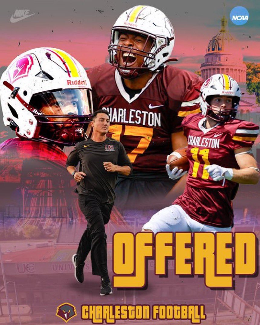 After a great conversation from <a href="/CoachHBecker/">Hunter Becker</a> I’m blessed to to receive an offer from The University of Charlston <a href="/UCWV_Football/">University of Charleston Football</a>