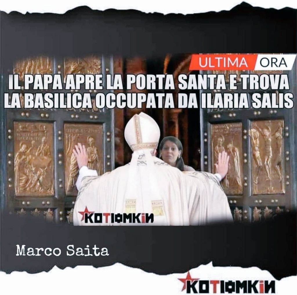 E forse era in preghiera!

 Comunque  vistele richieste dai turisti, forse era il caso di farne un B &amp; B!?
O se occupano pure quello?
Eddaiii

<a href="/Agenzia_Ansa/">Agenzia ANSA</a> 
<a href="/assurdistan/">Assurdistan del Nord 🇺🇦🇬🇪🎖🇪🇺🖖🌻</a> 
<a href="/CBugliano/">Comune di Bugliano</a> 
<a href="/FabioBuggiani/">Fabio Buggiani</a> 
<a href="/GianmarcoMedus1/">Gianmarco Medusei</a> 
<a href="/DivMonterosa/">Fratelli d’Italia - Circolo Ilaria Salis</a> 
<a href="/SalisIlaria/">Ilaria Salis</a> 
<a href="/LaBombetta76/">LaBombetta Rettiliana™️👽</a> 
<a href="/matteosalvinimi/">Matteo Salvini</a>