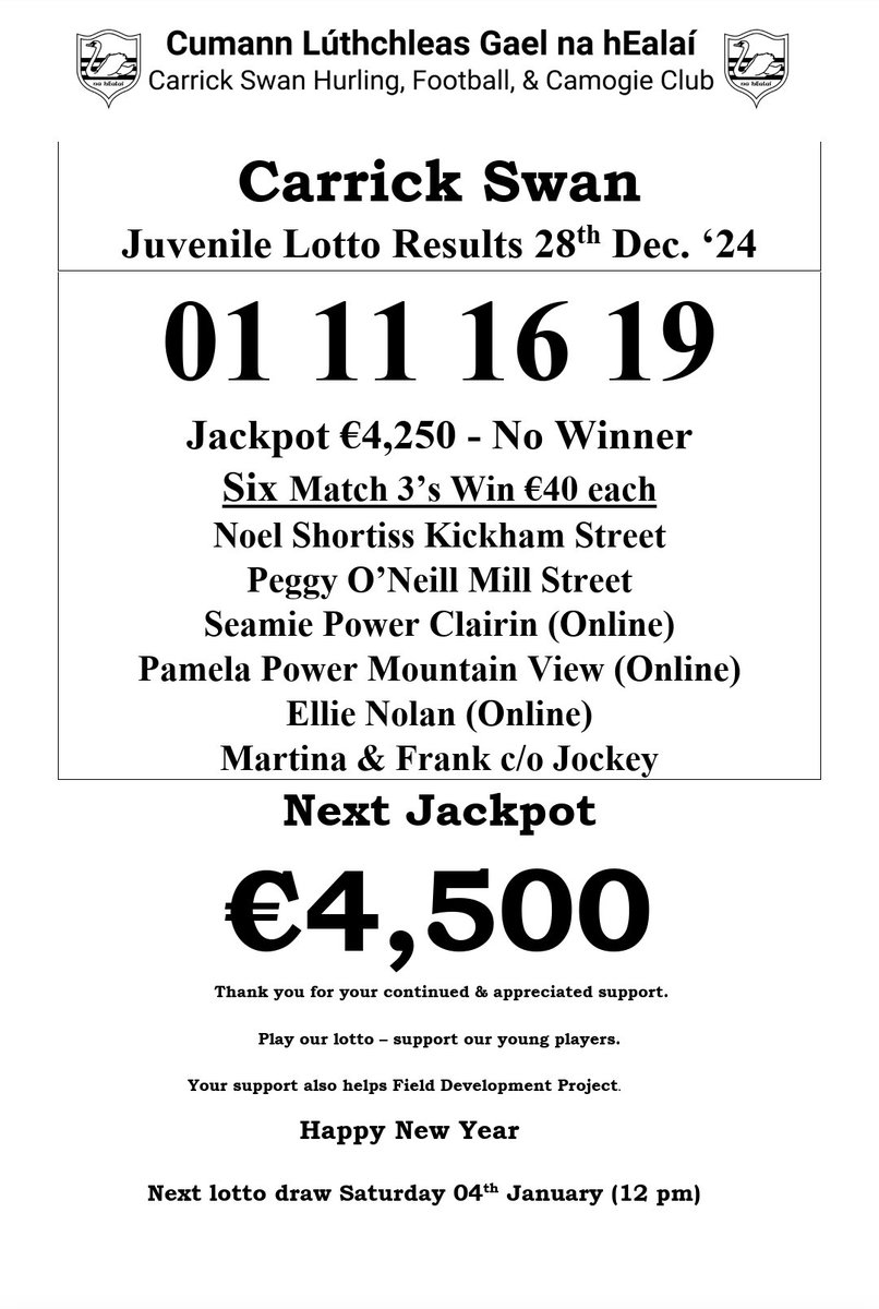 Today's Lotto Results