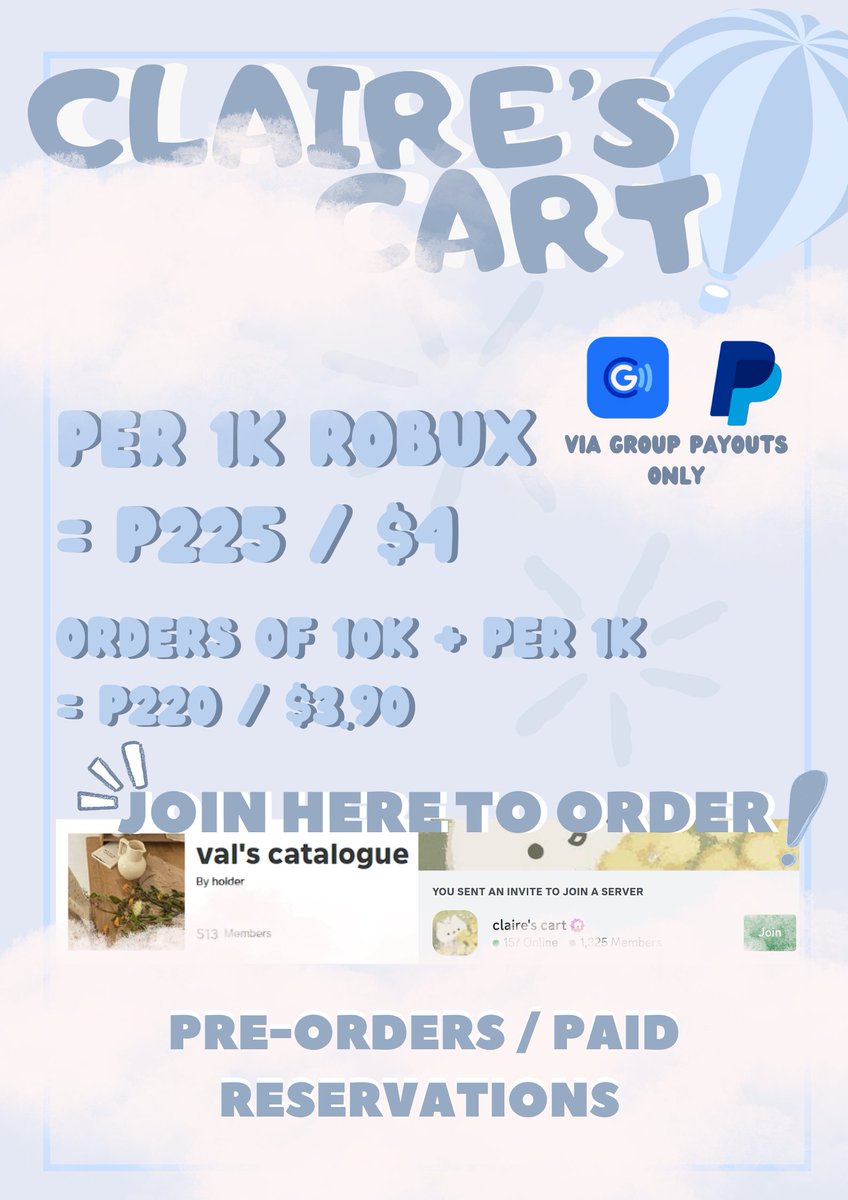 wts lfb robux  

selling robux for gcash/Paypal 
join dc: discord.gg/5FMWvjwc73join 
grp: roblox.com/communities/16…

🏷️roblox selling discounted robux  mm2 bloxburg bloxfruit  dti evade makeup vip permanent halo rhd gw sets dims dias high tiers lf rbx trading fs cheap gws sale sell