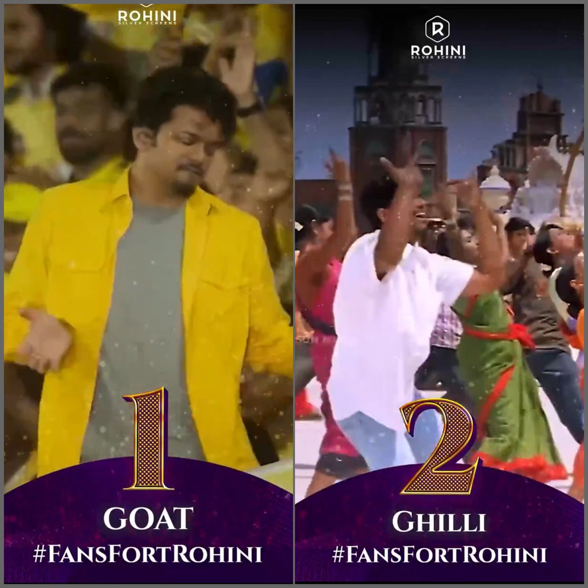 Harish_NS149's tweet photo. சம்பவம் என்பது யாதெனில் 😎

No.1 um Naan dhaan, No.2 um Naan dhaan 💥

#TheGOAT #GhilliRerelease https://t.co/PPFkiMSfNC