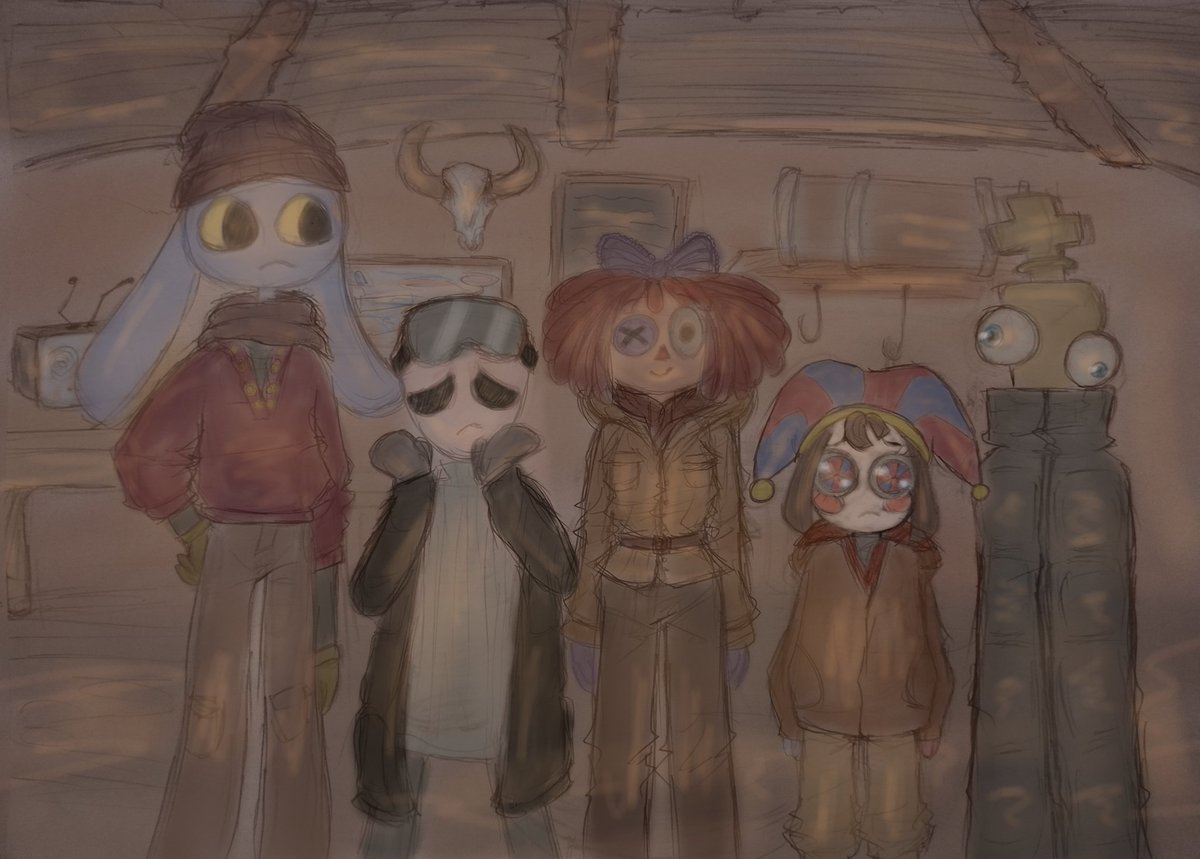learning_venus's tweet photo. A poor skitch I made for a fanfic I'm writing for #JaxxPomni 
didn't come out as i hoped
Their adventurevis to climb a mountain (No zooble sadly)

#TheAmazingDigitalCricus #TADC 
#jax #Pomni #kinger #gangle #ragatha https://t.co/7YWjCbHDnz