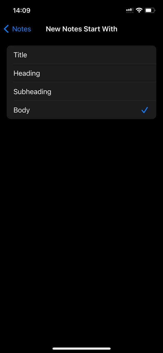 tmskpf's tweet image. Settings➡️Notes➡️New notes start with
You are welcome🫡