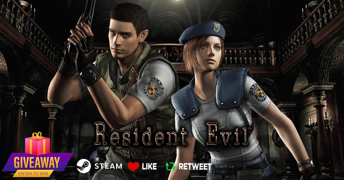 SteamGamesPC's tweet image. 🚨STEAM GIVEAWAY🚨Sponsored by @pacloyos

🎁We are giving away one copy of "Resident Evil 1 HD REMASTER" on Steam. Just do the following:

✅Follow us &amp;amp; @PlayStationGN
❤️Like &amp;amp;🔁RT this Tweet

Winner announced 12/29/24🗓
📧DM me to sponsor a giveaway like this!
#GIVEAWAY #Steam