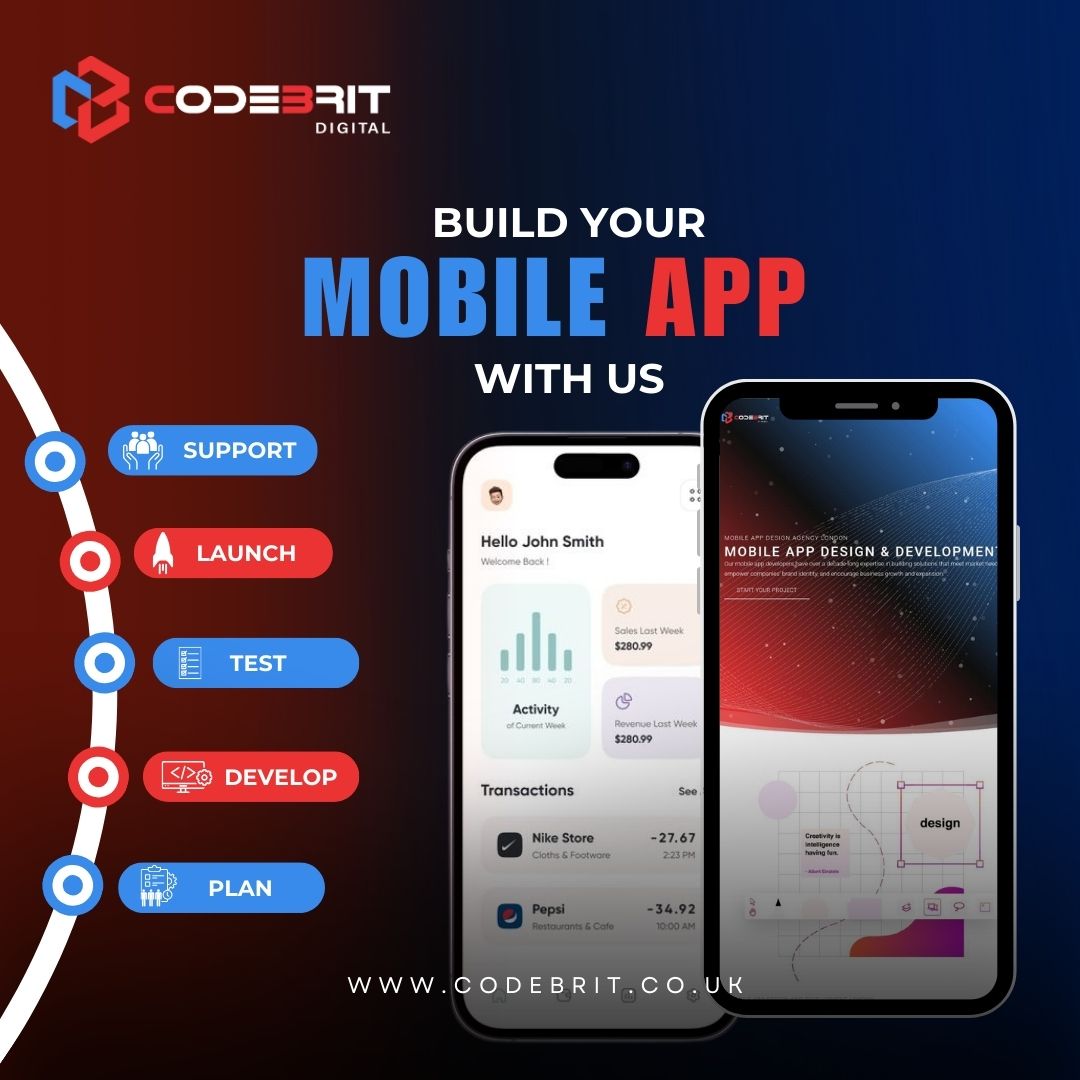 CodebritD37757's tweet image. Build Your Mobile App with Us!
โ
Plan
โ
Develop
โ
Test
โ
Launch
โ
Support
Let Codebrit Digital bring your app idea to life and make it a success.๐
07441 916648
Hello@codebrit.co.uk
Codebrit.co.uk
MobileAppDevelopment #AppLaunch #CodebritDigital #UKTechSolutions