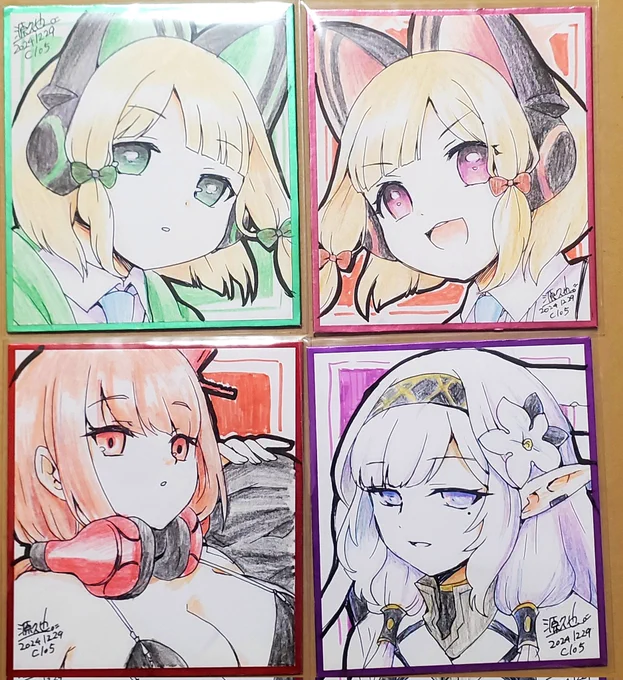 ブルアカ手書き小色紙が増えます
まだ増えるかもしれないし増えないかもしれない 