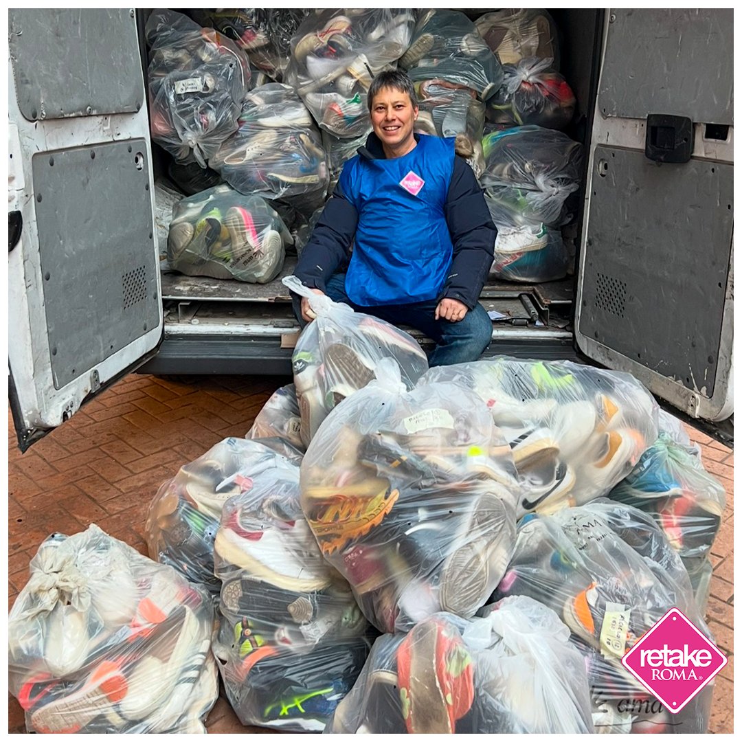 Consegna record: date alla ESO ben 876 kg di scarpe da ginnastica in cattivo stato. Risultato ottenuto in soli tre mesi di raccolta.
Il nostro grazie va al gran cuore dei cittadini.

Per continuare a sostenere il progetto "riciclo e riuso", link nel primo commento👇

#retake