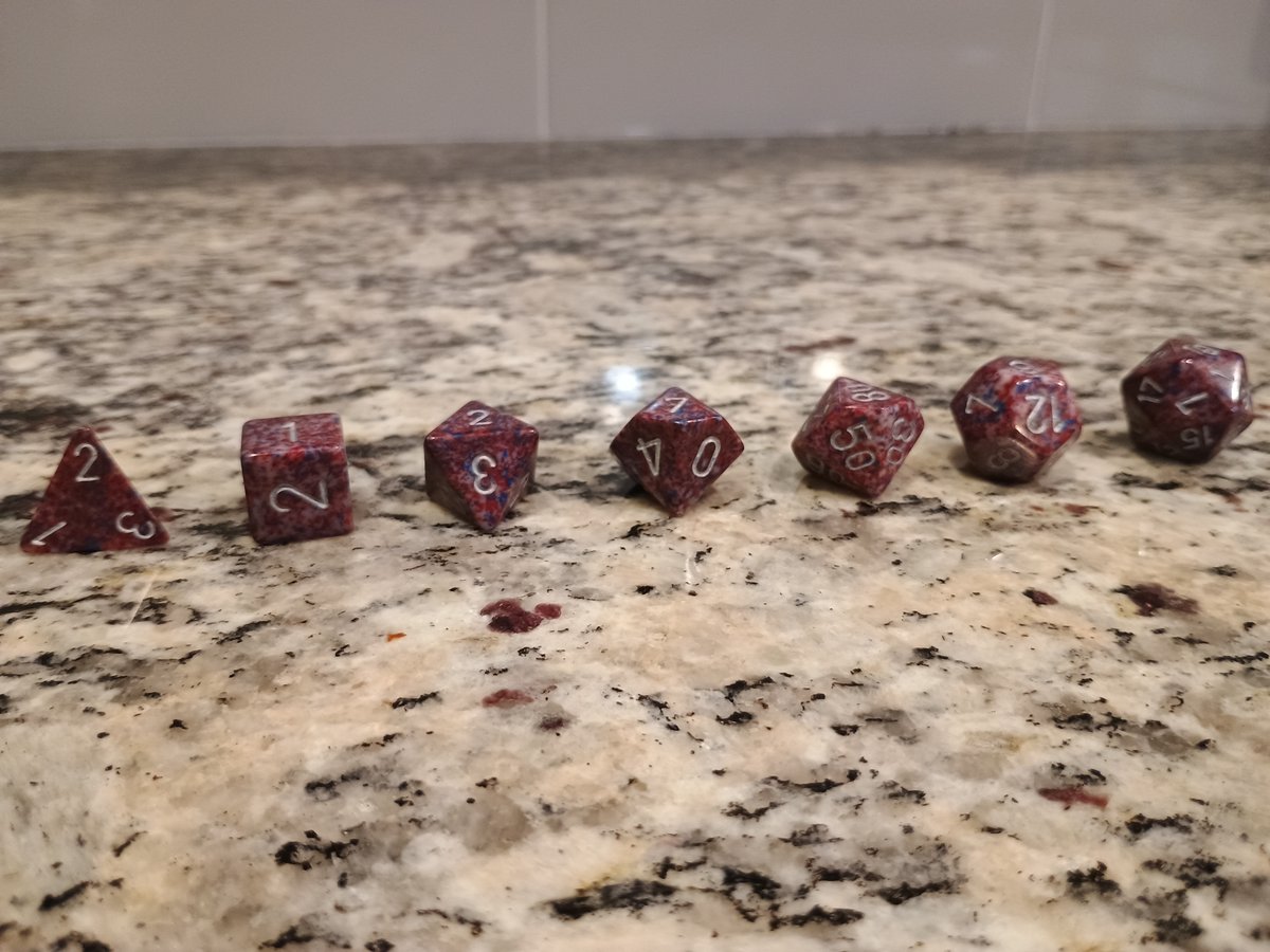 DMExavour's tweet photo. Please stop by the shop and check out our new stock of Chessex Exclusive Dice Sets. We currently have:
Succotash
Almond Blossom
Lavender Fields
Francis
Wild Berry Mix
Robin's Egg
Spicy Queso
https://t.co/NkACKlwi63
#dungeonsanddragons #foreverdm #dungeonmaster #dice #dicelife https://t.co/pGvnk17YVD