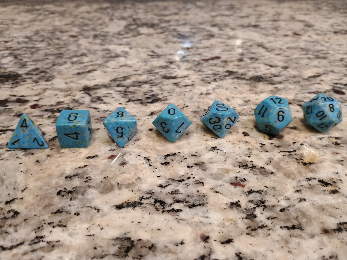 DMExavour's tweet photo. Please stop by the shop and check out our new stock of Chessex Exclusive Dice Sets. We currently have:
Succotash
Almond Blossom
Lavender Fields
Francis
Wild Berry Mix
Robin's Egg
Spicy Queso
https://t.co/NkACKlwi63
#dungeonsanddragons #foreverdm #dungeonmaster #dice #dicelife https://t.co/pGvnk17YVD